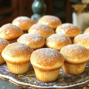 To make these tasty muffins, gather these main ingredients: - 1 ½ cups all-purpose flour - ½ cup granulated sugar - 2 teaspoons baking powder - ½ teaspoon baking soda - ½ teaspoon salt - 1 teaspoon ground cinnamon - 1 large egg - ½ cup milk - ⅓ cup unsalted butter, melted - 1 teaspoon vanilla extract These ingredients create a soft and fluffy texture. The cinnamon adds warmth and sweetness to each bite. You can boost the flavor with these optional ingredients: - ½ cup chopped nuts (like walnuts or pecans) - ½ cup chocolate chips - ½ cup shredded coconut Adding nuts gives a nice crunch. Chocolate chips add richness and sweetness. Coconut brings a tropical twist. If you need to swap ingredients, consider these options: - Use whole wheat flour for a healthier choice. - Substitute almond milk for regular milk for a dairy-free option. - Replace granulated sugar with coconut sugar for a lower glycemic index. These substitutions keep the flavor and texture while catering to different diets. You can still enjoy the deliciousness of cinnamon sugar donut muffins with these changes! Start by preheating your oven to 350°F (175°C). This step is key to getting the muffins just right. Next, take a standard 12-cup muffin tin. Grease it lightly or use muffin liners. This helps the muffins not stick and makes for easy cleanup. In a large bowl, combine the following dry ingredients: - 1 ½ cups all-purpose flour - ½ cup granulated sugar - 2 teaspoons baking powder - ½ teaspoon baking soda - ½ teaspoon salt - 1 teaspoon ground cinnamon Whisk these together well. Make sure there are no lumps. This mix is the base of your muffins. In another bowl, crack one large egg and whisk it lightly. Add in these wet ingredients: - ½ cup milk - ⅓ cup unsalted butter, melted - 1 teaspoon vanilla extract Stir until everything is smooth. This mix adds moisture and flavor to the muffins. Now, pour the wet mixture into the bowl with the dry ingredients. Use a spatula or wooden spoon to fold them together. Mix gently until just combined. It’s fine if there are a few lumps. Over-mixing can make the muffins tough. Grab a spoon or an ice cream scoop. Fill each muffin cup about two-thirds full. This lets them rise nicely. Place the muffin tin in the oven and bake for 15-18 minutes. Check for doneness by inserting a toothpick. If it comes out clean, they are ready! While the muffins bake, prepare the cinnamon-sugar coating. In a shallow bowl, mix together: - ¼ cup granulated sugar - 1 tablespoon ground cinnamon Make sure they mix well. After baking, let the muffins cool for about 5 minutes in the tin. Then, remove them gently and roll each muffin in the cinnamon-sugar mix while they are still warm. This gives them that tasty, crunchy exterior. Enjoy these delicious Cinnamon Sugar Donut Muffins! For the complete recipe, check the Full Recipe section. To get soft and fluffy muffins, use room temperature ingredients. Cold milk or eggs can lead to dense muffins. Mix the dry and wet ingredients separately first. This helps avoid over-mixing. When you combine them, fold gently. A few lumps are okay; they will bake out. Fill the muffin cups only two-thirds full. This gives them room to rise without overflowing. One common mistake is over-mixing the batter. This can make the muffins tough. Another mistake is using too much flour. Always spoon flour into your measuring cup instead of scooping it. Scooping can pack the flour, leading to dry muffins. Also, don’t skip the cooling time before coating. If you coat them too soon, the sugar won’t stick well. Coating the muffins while they are warm is key. The warmth helps the sugar stick. Roll the muffins in the cinnamon-sugar mix until they are fully coated. Use a shallow dish for even coverage. If you want an extra crunch, add more sugar to the mix. You can also sprinkle a little more cinnamon on top for added flavor. For a fun twist, try adding a dash of nutmeg or ginger for a unique flavor boost. {{image_4}} You can easily add chocolate to your muffins. Just mix in ½ cup of mini chocolate chips into the batter. The chocolate melts and adds a rich flavor. It pairs perfectly with the cinnamon sugar. You will love this twist on a classic treat. For a fall-inspired treat, try pumpkin spice muffins. Add ½ cup of pumpkin puree to your wet ingredients. You can also add 1 teaspoon of pumpkin pie spice for extra warmth. This variation gives the muffins a moist texture and a cozy flavor. They are perfect for chilly days. You can make these muffins vegan or gluten-free with simple swaps. For vegan muffins, replace the egg with a flax egg (1 tablespoon flaxseed meal mixed with 2.5 tablespoons water). Use almond milk instead of regular milk and coconut oil instead of butter. For gluten-free muffins, use a 1:1 gluten-free flour blend. Both options keep the muffins delicious and fluffy. Feel free to explore these variations with the Full Recipe. Each one brings a unique taste, making your muffins special every time. After you enjoy these tasty cinnamon sugar donut muffins, store any leftovers in an airtight container. This keeps them fresh and moist. Place the muffins at room temperature for up to three days. If you want to keep them longer, consider freezing them. To freeze your muffins, wrap each one in plastic wrap. Then, place them in a freezer-safe bag or container. This method helps prevent freezer burn. You can freeze the muffins for up to three months. When you're ready to eat them, simply thaw them at room temperature or heat them in the microwave. To enjoy your muffins warm again, preheat your oven to 350°F (175°C). Place the muffins on a baking sheet. Heat them for about 5-10 minutes. This method gives you a warm, soft muffin with a slightly crisp outside. If you prefer quicker options, you can microwave them for about 15-20 seconds. Just be careful not to overheat them, as they can become dry. For a fun twist, roll them again in cinnamon sugar after reheating! To check if your muffins are done, insert a toothpick into the center. If it comes out clean, they are ready. A few crumbs are okay, but no wet batter should cling. This method is simple and reliable for perfect muffins every time. Yes, you can use whole wheat flour. It will make the muffins a bit denser and add a nutty flavor. If you prefer lighter muffins, consider mixing whole wheat with all-purpose flour. This option gives you a balance of taste and texture. These muffins taste great with coffee or tea. You can also serve them with fruit preserves or whipped cream for a sweet touch. Fresh fruit, like berries, adds a nice contrast to the rich muffins. Cinnamon sugar donut muffins stay fresh for about 3 days at room temperature. If you need to keep them longer, store them in the fridge for up to a week. For the best taste, enjoy them fresh. Absolutely! You can make mini muffins with this recipe. Just adjust the baking time to about 10-12 minutes. Keep an eye on them, as smaller muffins bake faster. Enjoy bite-sized treats that are just as tasty! For the full recipe, check out the complete instructions above. You now have all the details to make perfect cinnamon sugar donut muffins. We covered the key ingredients, important steps, and helpful tips. You can even try fun variations or store leftovers for later enjoyment. Remember these pointers and avoid common mistakes for the best results. Baking can be simple and fun. Now, it's time to get in the kitchen and start mixing! Enjoy your delicious treats!