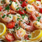 - Large shrimp: 1 lb, peeled and deveined - Pasta choice: 8 oz spaghetti or linguine - Flavor enhancers: garlic, red pepper flakes, lemon - Cooking essentials: butter and olive oil - Optional garnishes: fresh parsley and Parmesan cheese When making shrimp scampi, the right ingredients make all the difference. I love using large shrimp for their juicy texture. You can find them fresh or frozen. Just remember to peel and devein them before cooking. Next, choose your pasta. I prefer spaghetti or linguine, as they soak up the sauce well. Cooking the pasta perfectly is key. You want it al dente for the best bite. Now, let’s talk about flavor. Garlic is a must-have. It gives shrimp scampi its signature taste. Red pepper flakes add a nice kick. You can adjust the heat based on your taste. A squeeze of lemon brightens the dish, adding freshness and zing. For cooking, I use both butter and olive oil. This combo creates a rich flavor and helps cook the shrimp evenly. Finally, don’t forget the garnishes! Fresh parsley adds color and flavor. A sprinkle of Parmesan cheese takes it to the next level. - Alternative seafood options for shrimp - Gluten-free pasta options - Replacing butter with olive oil for a healthier version If you can’t find shrimp, you can swap it for scallops or even cooked chicken. Both options work well with the sauce. For those needing gluten-free choices, many brands offer gluten-free pasta. These options cook similarly to regular pasta, so feel free to use them. If you want a healthier dish, try using only olive oil instead of butter. This change keeps the flavor while cutting back on saturated fat. If you want the full recipe, check out the details above. Happy cooking! First, fill a large pot with water and add a generous amount of salt. Bring the water to a rolling boil. This step is key because it helps flavor the pasta. Next, add your spaghetti or linguine to the boiling water. Cook it according to the package instructions until it is al dente. This means it should be firm to the bite. Once the pasta is done, drain it but save about ½ cup of the starchy pasta water. This water will help your sauce later. In a large skillet, heat 4 tablespoons of butter and 4 tablespoons of olive oil over medium heat. Once hot, add 4 minced garlic cloves and 1 teaspoon of red pepper flakes. Sauté this mix for about one minute. You want the garlic to smell great, but don’t let it brown. Now, add the shrimp to the skillet. Season them with salt and freshly cracked black pepper. Cook the shrimp for 2-3 minutes. They should turn pink and opaque. This shows they are perfectly cooked. Next, toss in 1 cup of halved cherry tomatoes. Cook them for another 2 minutes until they soften. Then stir in the juice and zest of 1 lemon for a fresh flavor. If the mixture seems too dry, gradually add some of the reserved pasta water. This helps create a nice, saucy blend. Finally, add the drained pasta to the skillet. Use tongs to gently toss everything together. Add ½ cup of chopped parsley and taste your dish. Adjust the seasoning with more salt and pepper as needed. Your Easy Shrimp Scampi is now ready to serve! To make perfect shrimp scampi, first, check the shrimp. When cooked, they should turn bright pink and opaque. This color change means they are done. If they are gray or translucent, keep cooking them. Next, balance your seasoning. Shrimp need salt and pepper to shine. Add lemon juice for a zesty kick. Taste your sauce before serving to make sure it is just right. Pasta water plays a big role in your sauce. It is starchy and helps thicken the sauce. If your sauce seems too thin, add a splash of the reserved pasta water. This will create a nice, smooth texture that clings to the shrimp. Prep your ingredients ahead of time. Mince your garlic, chop parsley, and halve your tomatoes. This makes cooking faster and easier. Cook the pasta and shrimp at the same time. While your pasta boils, sauté the shrimp. This saves time and keeps everything fresh. Using a one-pan method cuts down on cleanup. After cooking the shrimp, toss in the pasta directly. One pan means less mess and more flavor in every bite. {{image_4}} You can switch up your shrimp scampi in fun ways. A classic dish uses garlic and butter, but modern tweaks add new flavors. Here are some ideas: - Adding white wine: This gives the dish a nice depth. Use a dry white wine for the best taste. - Introducing veggies: Think about adding spinach or zucchini. They add color and nutrients. - Spicy versions: If you like heat, add chili flakes. It makes the dish exciting! Sometimes, you might need a different approach. Here are some ways to make shrimp scampi fit your diet: - Low-carb options: Use zucchini noodles instead of pasta. It keeps the dish light and fresh. - Dairy-free alternatives: If you need to avoid dairy, try coconut milk for a creamy sauce. - Vegetarian adaptations: You can use mushrooms or tofu in place of shrimp. Both options taste great and soak up the flavors well. These variations make shrimp scampi a versatile dish. You can enjoy it your way! For the full recipe, check out the link above. To keep shrimp scampi fresh, place it in an airtight container. Make sure the dish cools completely before sealing. Refrigerate it for up to three days. If you want to avoid soggy shrimp, keep the pasta separate. This way, both the shrimp and pasta stay fresh longer. Use glass or BPA-free plastic containers. They help maintain the flavor and texture. If you plan to eat it later, consider portioning it out for easier meals. When reheating shrimp scampi, avoid the microwave if possible. It can overcook the shrimp. Instead, use a skillet over low heat. Add a splash of water or broth to keep it moist. Stir gently until heated through. To enhance flavor, add a little extra lemon juice or fresh parsley while reheating. This brightens the dish and keeps it fresh. Enjoy your meal just as if it were freshly made! You can make shrimp scampi in about 30 minutes. The prep time is just 10 minutes. Cooking the shrimp and pasta takes around 20 minutes. This quick meal fits perfectly into a busy evening. Yes, you can use frozen shrimp! Just make sure to thaw them first. Place the shrimp in cold water for about 20 minutes. After thawing, pat them dry with a paper towel. This will help them cook evenly. Shrimp scampi pairs well with a variety of side dishes. Here are some tasty options: - Garlic bread for dipping. - A fresh green salad for crunch. - Steamed or roasted veggies for color and flavor. - Rice or quinoa to soak up the sauce. For the full recipe, check out the Quick & Zesty Shrimp Scampi above. It includes all the steps and tips you need to make this delicious dish. This blog post covered how to make easy shrimp scampi. We detailed essential ingredients like shrimp, pasta, and garlic. You learned step-by-step instructions, tips, and tricks to perfect your dish. We also explored variations and storage tips for leftovers. In summary, shrimp scampi is simple and quick. With the right ingredients and techniques, you can create a delicious meal. Enjoy experimenting with flavors and making this dish your own. Happy cooking!
