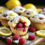 To make these tasty muffins, you will need: - 1 ½ cups all-purpose flour - ½ cup granulated sugar - 1 tablespoon baking powder - ½ teaspoon salt - 1 large egg - ½ cup milk (preferably whole) - ⅓ cup vegetable oil - 1 tablespoon lemon zest (approximately from 1 large lemon) - 2 tablespoons freshly squeezed lemon juice - 1 cup fresh raspberries (or thawed frozen raspberries) - 1 teaspoon vanilla extract - Optional: Powdered sugar for dusting If you need alternatives, here are some key substitutes: - Use almond flour instead of all-purpose flour for a gluten-free option. - Swap granulated sugar with coconut sugar for a healthier choice. - Instead of milk, use almond milk or oat milk for a dairy-free option. - For a vegan muffin, replace the egg with a flax egg (1 tablespoon flaxseed meal + 2.5 tablespoons water). Measuring accurately is key to great muffins. Here are my tips: - Use dry measuring cups for flour and sugar. Scoop and level off with a straight edge. - For liquid ingredients, use liquid measuring cups. Pour until it reaches the desired mark. - Always check your baking powder and baking soda for freshness. This ensures your muffins rise well. - Use a kitchen scale for precise measurements, especially when baking regularly. For the full recipe, follow the steps and enjoy your baking journey! Start by preheating your oven to 375°F (190°C). This step is key for even baking. Next, grab a 12-cup muffin pan. You can use paper liners or grease the cups lightly. In a large bowl, mix the dry ingredients. Combine 1 ½ cups of all-purpose flour, ½ cup of sugar, 1 tablespoon of baking powder, and ½ teaspoon of salt. Whisk these together until they are smooth and lump-free. In another bowl, mix the wet ingredients. You’ll need 1 large egg, ½ cup of milk, ⅓ cup of vegetable oil, 1 tablespoon of lemon zest, 2 tablespoons of lemon juice, and 1 teaspoon of vanilla extract. Whisk them until you see a smooth texture. Pour the wet mix into the dry bowl. Stir gently to combine. Stop stirring when you see some lumps; overmixing can make the muffins tough. Now, it’s time to fold in the raspberries. Add 1 cup of fresh raspberries gently to the batter. Use a spatula to keep them whole. This way, they will burst with flavor in the muffins. Scoop the batter into your prepared muffin pan. Fill each cup about ¾ full. This allows enough space for the muffins to rise. Place your muffin pan in the preheated oven. Bake for 18 to 20 minutes. Keep an eye on them during the last few minutes. To check if the muffins are done, insert a toothpick into the center of one muffin. If it comes out clean or with a few crumbs, they are ready. The tops should be golden brown. Once baked, take the muffins out of the oven. Let them cool in the pan for about 5 minutes. After that, transfer them to a wire rack. This cooling step helps keep them moist and fluffy. You can find the full recipe above for more detailed steps and additional tips! To make the best lemon raspberry muffins, follow these simple tips: - Use fresh raspberries. They add great flavor and texture. - Zest your lemon finely. This releases more oils, enhancing the lemon flavor. - Don't overmix the batter. Stir just until combined for light, fluffy muffins. - Fill muffin cups properly. Aim for ¾ full to help them rise nicely. - Cool them well. Let muffins cool on a wire rack for the best texture. Avoid these common errors to ensure your muffins shine: - Skipping the baking powder. It’s crucial for fluffiness. - Using cold ingredients. Bring eggs and milk to room temperature first. - Overloading on raspberries. Too many can make the muffins soggy. - Not checking oven temperature. Use an oven thermometer for accuracy. - Ignoring the toothpick test. A clean toothpick means they're done baking. You can boost the flavor and texture of your muffins: - Add a pinch of cinnamon. It pairs well with lemon and raspberry. - Try almond extract for a nutty twist. Just a drop adds a new layer. - Top with a crumbly streusel. It adds crunch and sweetness to every bite. - Drizzle with lemon glaze. Mix powdered sugar and lemon juice for a sweet touch. - Experiment with yogurt. Substitute some milk with yogurt for added moisture. For the complete recipe, check out the [Full Recipe]. {{image_4}} You can make gluten-free lemon raspberry muffins by swapping all-purpose flour for gluten-free flour. Look for a blend that works well in baking. The texture may differ slightly, but the flavor will still shine. Keep an eye on the baking time. Gluten-free muffins often bake faster, so check them a few minutes early. To create vegan lemon raspberry muffins, replace the egg with a flaxseed egg. Mix one tablespoon of ground flaxseed with three tablespoons of water. Let it sit for five minutes to thicken. Use plant-based milk, like almond or oat milk, in place of dairy milk. This way, you can enjoy these delightful muffins without animal products. You can get creative with add-ins for lemon raspberry muffins. Consider adding a handful of chopped nuts for crunch or chocolate chips for sweetness. If you want extra fruit flavor, try mixing in blueberries or blackberries. You might also add a bit of coconut for a tropical twist. Always remember, balance and texture are key to making these muffins truly special. For the full recipe, visit the link provided. To keep your lemon raspberry muffins fresh, store them in an airtight container. This helps prevent them from drying out. Place a paper towel in the container to absorb excess moisture. This will keep the muffins soft and tasty. Store them at room temperature for up to three days. If you want them to last longer, consider freezing. Freezing is a great option for long-term storage. First, let the muffins cool completely. Wrap each muffin in plastic wrap. Then, place them in a freezer-safe bag or container. Be sure to label the bag with the date. You can freeze them for up to three months. When you're ready to enjoy them, simply thaw them at room temperature. Reheating muffins is easy and quick. For best results, use an oven or toaster oven. Preheat the oven to 350°F (175°C). Place the muffins on a baking sheet. Heat for about 5 to 10 minutes, until warm. If you’re in a hurry, you can use the microwave. Heat each muffin for about 15 to 20 seconds. Enjoy your warm, soft muffins as if they were fresh-baked! To make Lemon Raspberry Muffins from scratch, gather your ingredients first. You need flour, sugar, baking powder, salt, an egg, milk, oil, lemon zest, lemon juice, raspberries, and vanilla. Start by mixing the dry ingredients in one bowl. In another bowl, whisk the wet ingredients until smooth. Combine both mixtures, stirring gently. Fold in the raspberries carefully. Pour the batter into muffin cups and bake at 375°F for 18-20 minutes. The smell will fill your kitchen! Yes, you can use frozen raspberries in this recipe. Just thaw them first and drain any extra liquid. This helps keep your muffins from getting too wet. The flavor will still be bright and fresh, just like with fresh raspberries. You can enjoy the same delicious taste! Lemon Raspberry Muffins pair well with many items. For a light meal, serve them with yogurt and honey. You could also enjoy them with fresh fruit. A cup of tea or coffee makes a perfect match, too. For a fun twist, try adding a dollop of whipped cream on top! You now know how to make delicious Lemon Raspberry Muffins. We covered the key ingredients and how to measure them accurately. I shared step-by-step instructions, tips, and tricks to avoid common mistakes. You learned about variations, including gluten-free and vegan options. Lastly, I provided storage tips and answers to your FAQs. Enjoy baking these muffins and make them your own! Happy baking!